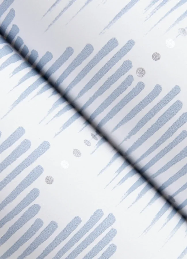A-Street Prints Holmby Light Blue Brushstroke Zigzag Wallpaper - SKU 4034-26777