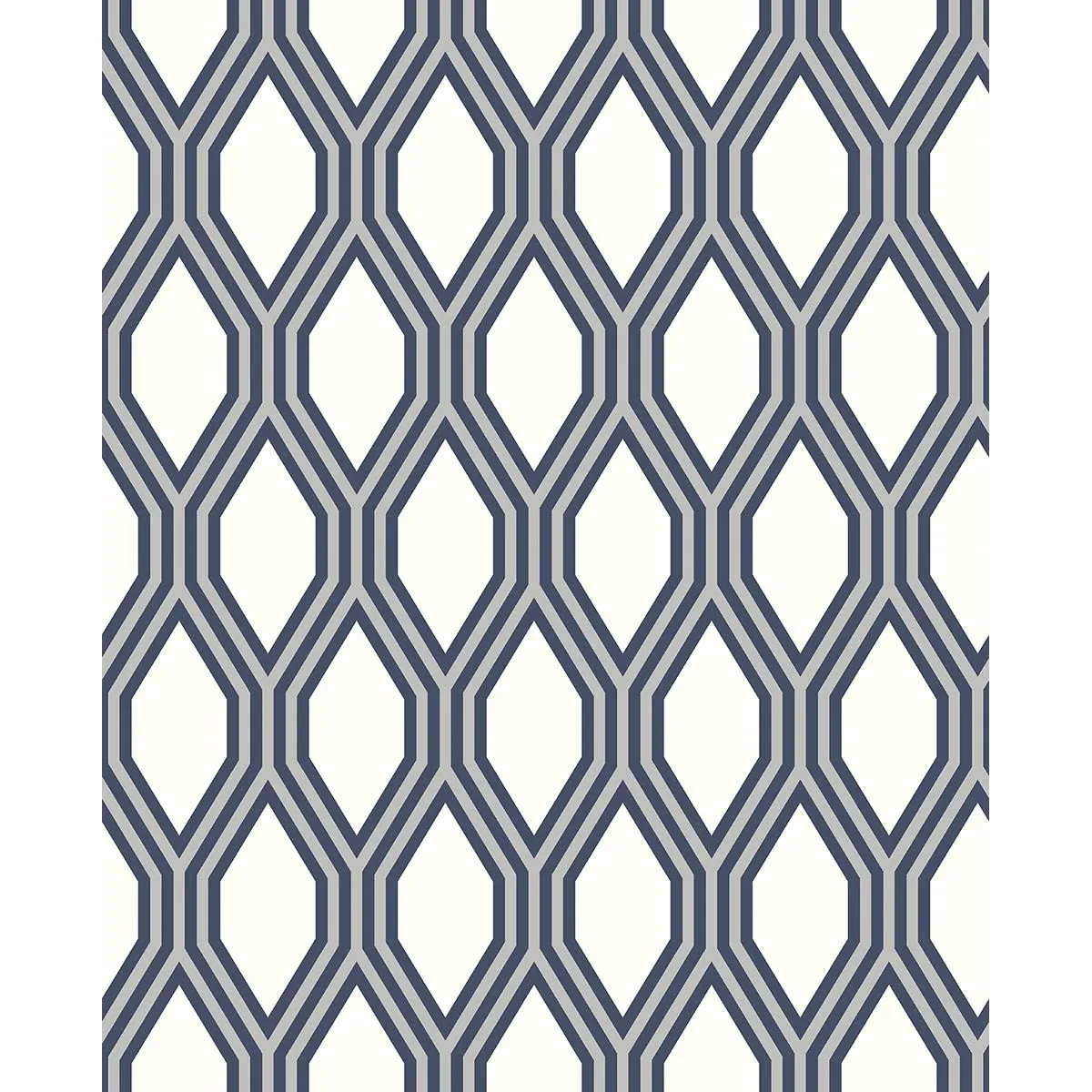 2782-24504 | Honeycomb Navy Navy Geometric Wallpaper