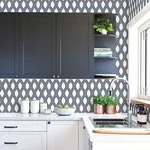 A-Street Prints Honeycomb Navy Navy Geometric Wallpaper - SKU 2782-24504