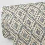 A-Street Prints Hui Denim Paper Weave Grasscloth Wallpaper - SKU 2972-86148