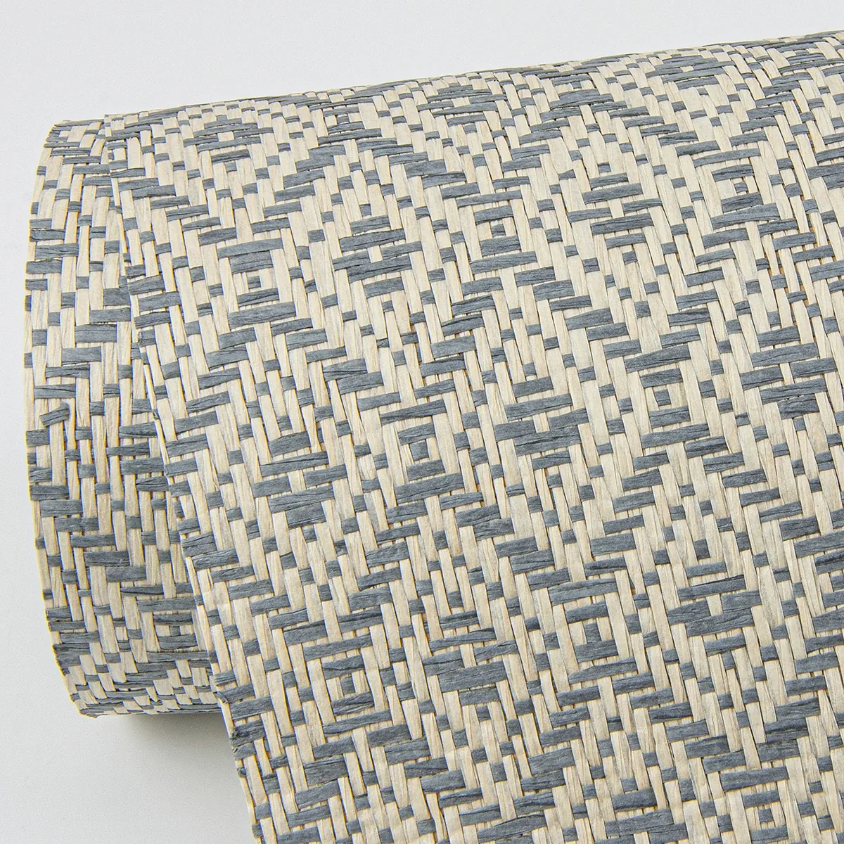 A-Street Prints Hui Denim Paper Weave Grasscloth Wallpaper - SKU 2972-86148