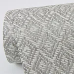 A-Street Prints Hui Grey Paper Weave Grasscloth Wallpaper - SKU 2972-86146