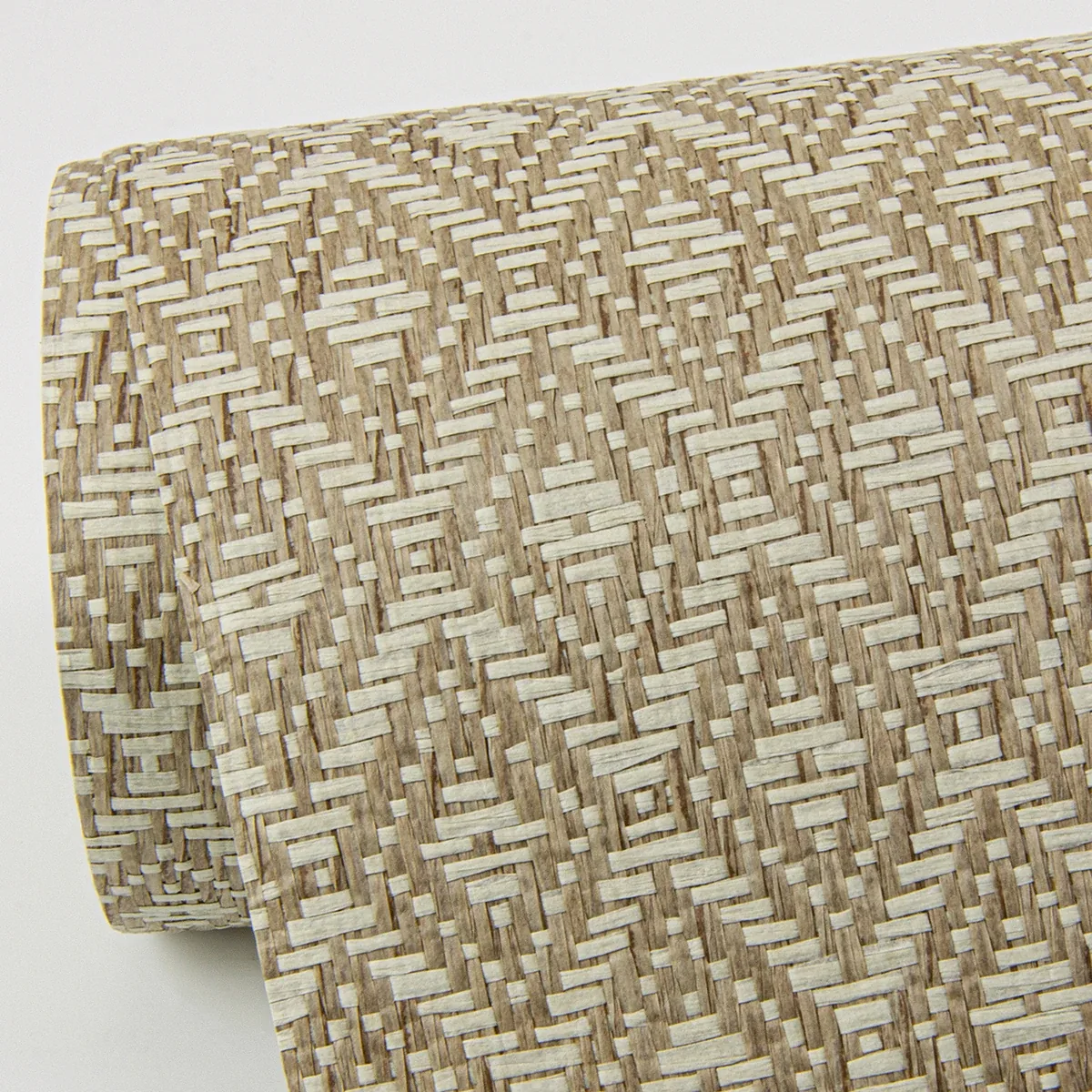 A-Street Prints Hui Light Brown Paper Weave Grasscloth Wallpaper - SKU 2972-86147