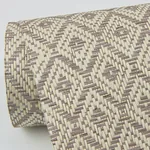 A-Street Prints Hui Mauve Paper Weave Grasscloth Wallpaper - SKU 2972-86149