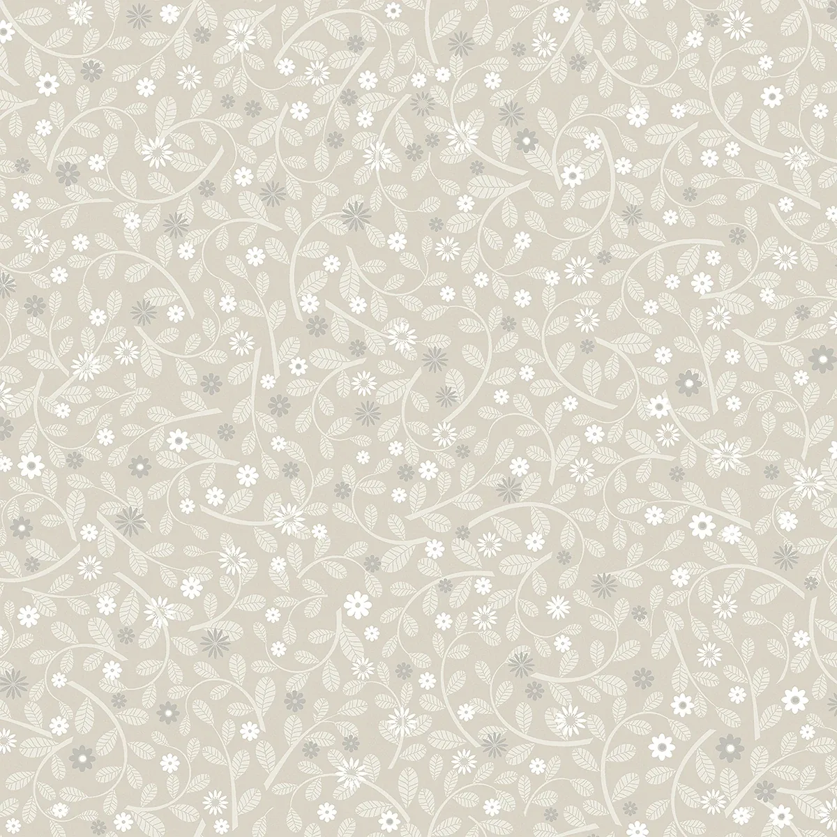 2999-24126 | Hummelvik Light Grey Daisy Trail Wallpaper