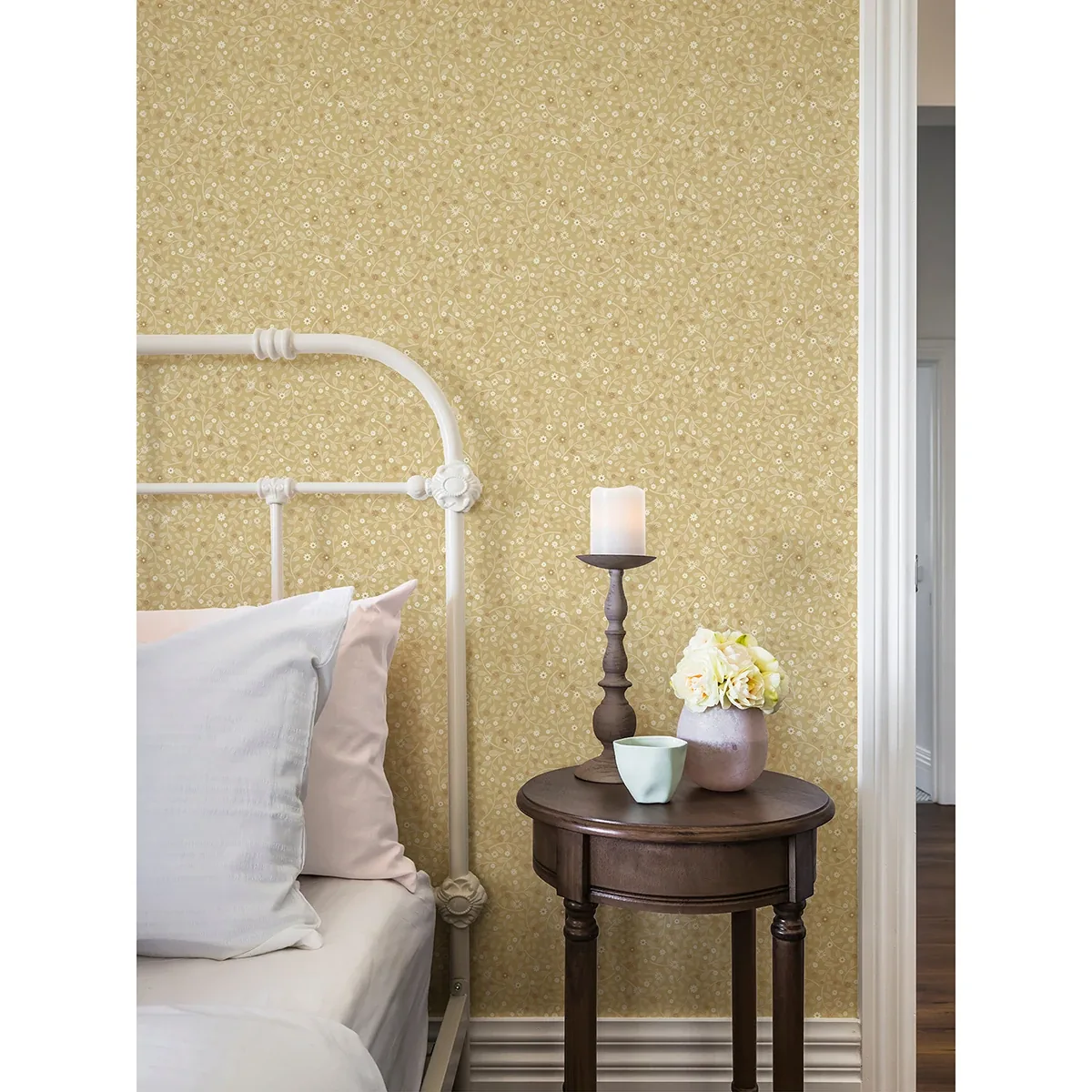 A-Street Prints Hummelvik Yellow Daisy Trail Wallpaper - SKU 2999-24129