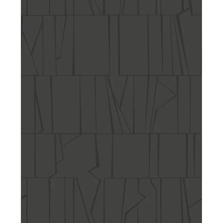 A-Street Prints Huntington Charcoal Geometric Stripe Wallpaper - SKU 4155-72820