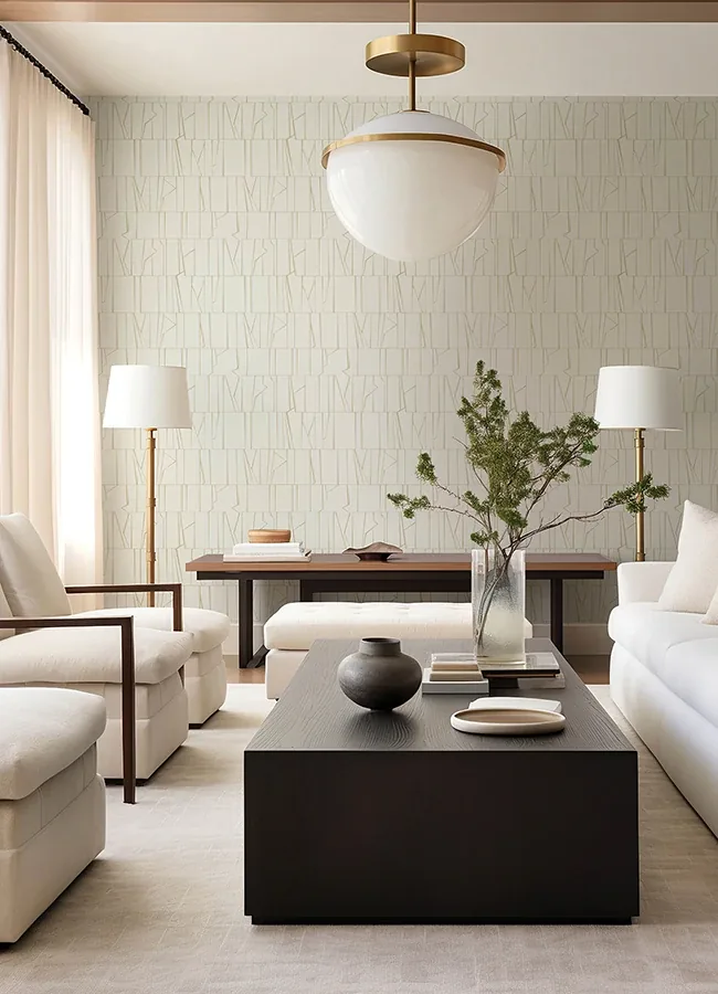 A-Street Prints Huntington Gold Geometric Stripe Wallpaper - SKU 4155-72818