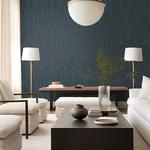 A-Street Prints Huntington Indigo Geometric Stripe Wallpaper - SKU 4155-72821