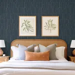 A-Street Prints Huntington Indigo Geometric Stripe Wallpaper - SKU 4155-72821