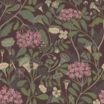 A-Street Prints Hybbe Purple Garden Wallpaper - SKU 2999-55024