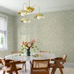 A-Street Prints Idalia Beige Floral Flamingo Wallpaper - SKU 4135-72713