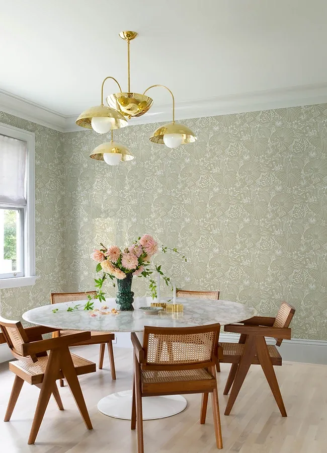 A-Street Prints Idalia Beige Floral Flamingo Wallpaper - SKU 4135-72713