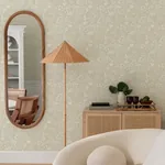 A-Street Prints Idalia Beige Floral Flamingo Wallpaper - SKU 4135-72713