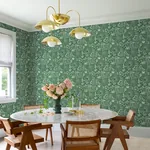 A-Street Prints Idalia Green Floral Flamingo Wallpaper - SKU 4135-72714