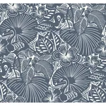 A-Street Prints Idalia Navy Floral Flamingo Wallpaper - SKU 4135-72716