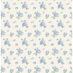 A-Street Prints Ikat Rose Blue Small Print Wallpaper - SKU AST4107