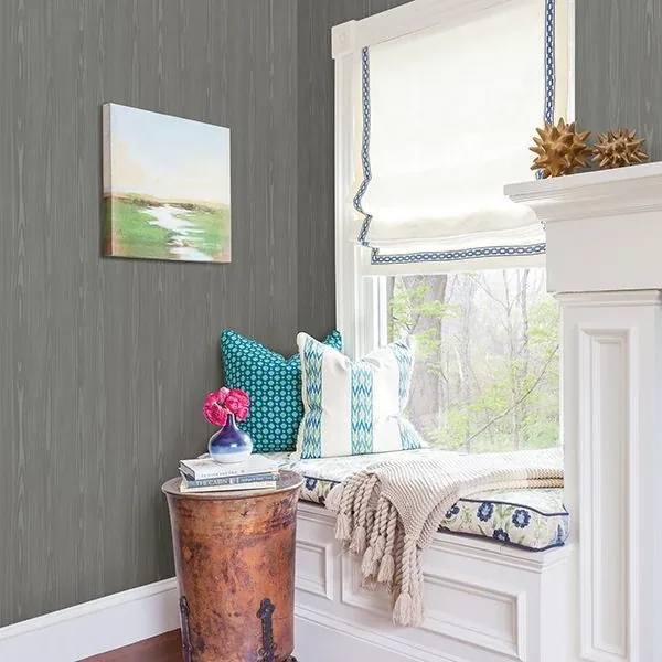 A-Street Prints Illusion Grey Faux Wood Wallpaper - SKU 2744-24153
