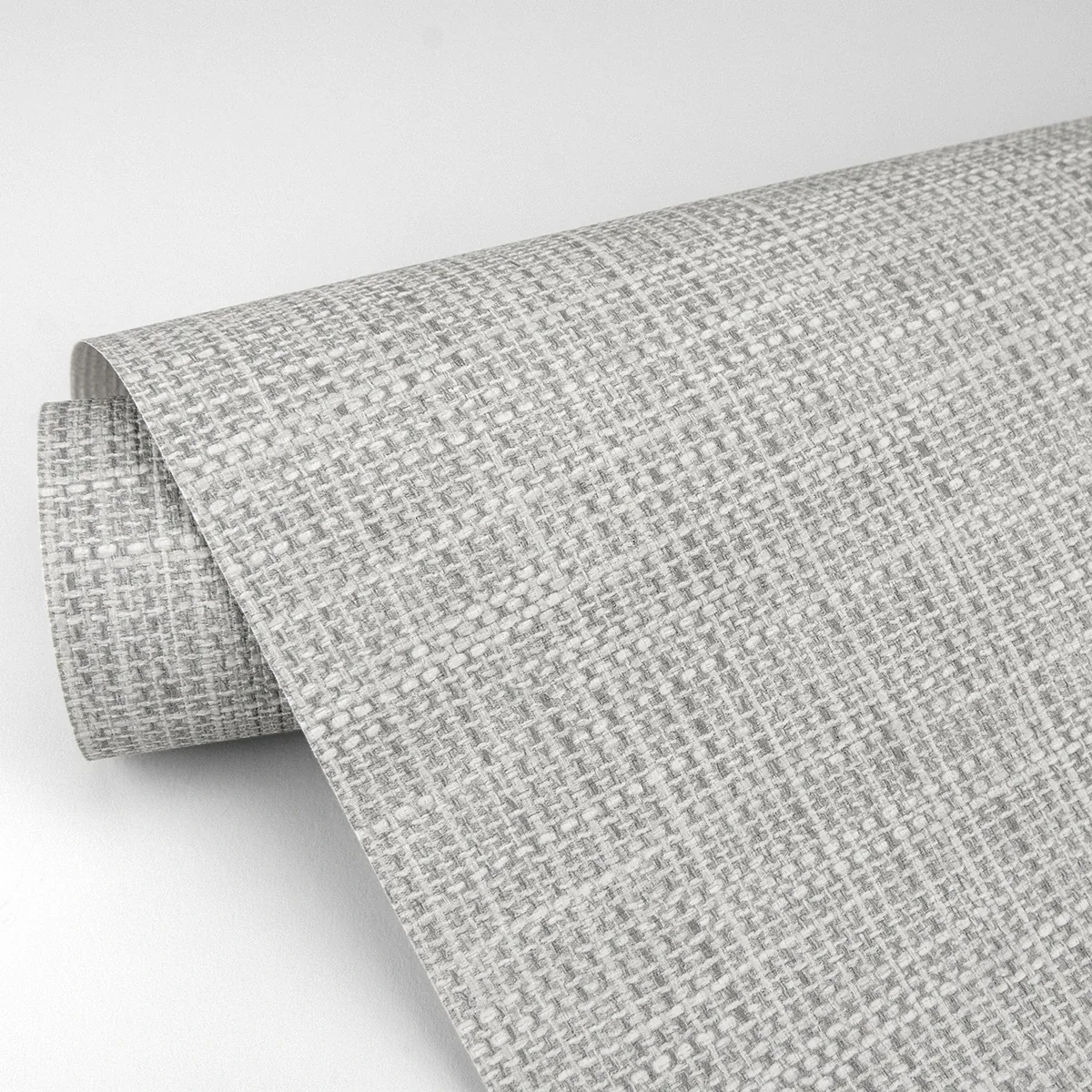 A-Street Prints In The Loop Grey Faux Grasscloth Wallpaper - SKU 2829-82052