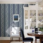 A-Street Prints Indigo Indigo Latticework Wallpaper - SKU 2785-24807