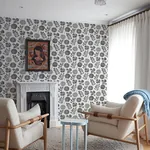 A-Street Prints Inge Black Floral Block Print Wallpaper - SKU 4066-26534