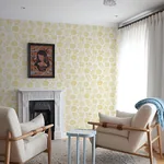 A-Street Prints Inge Yellow Floral Block Print Wallpaper - SKU 4066-26530