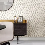A-Street Prints Instep Champagne Abstract Geometric Wallpaper - SKU 2902-25500