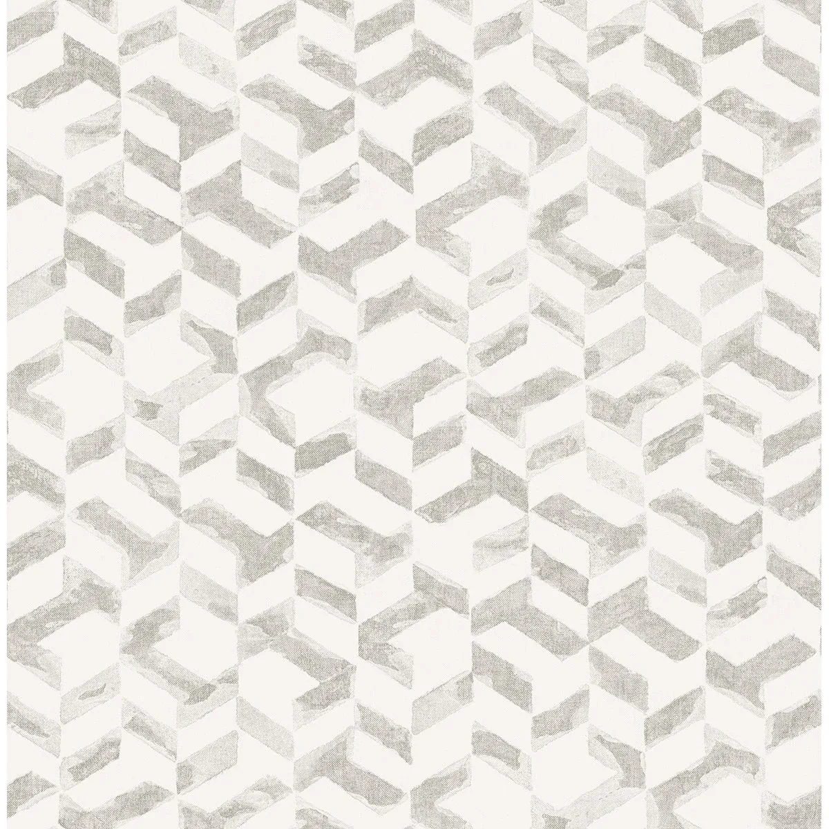 2902-25502 | Instep Pewter Abstract Geometric Wallpaper