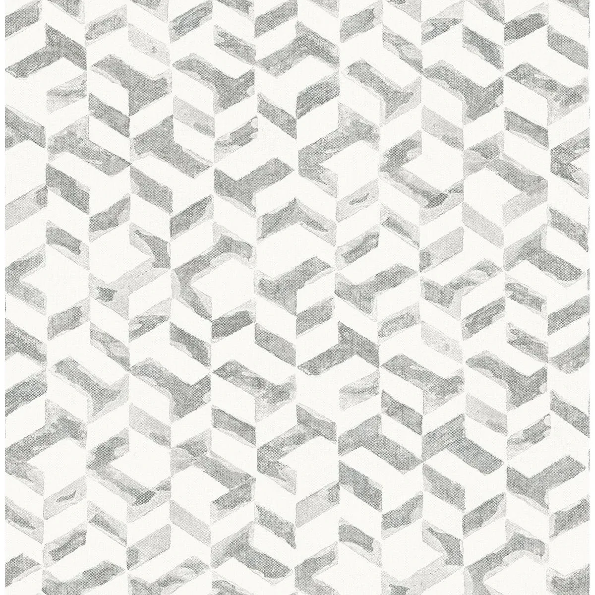 A-Street Prints Instep Platinum Abstract Geometric Wallpaper - SKU 2902-25501