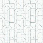 A-Street Prints Integrity Blue Arched Outlines Wallpaper - SKU 4146-27222