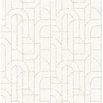A-Street Prints Integrity Dove Arched Outlines Wallpaper - SKU 4146-27221
