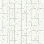 A-Street Prints Integrity Light Green Arched Outlines Wallpaper - SKU 4146-27220
