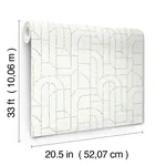 A-Street Prints Integrity Light Green Arched Outlines Wallpaper - SKU 4146-27220