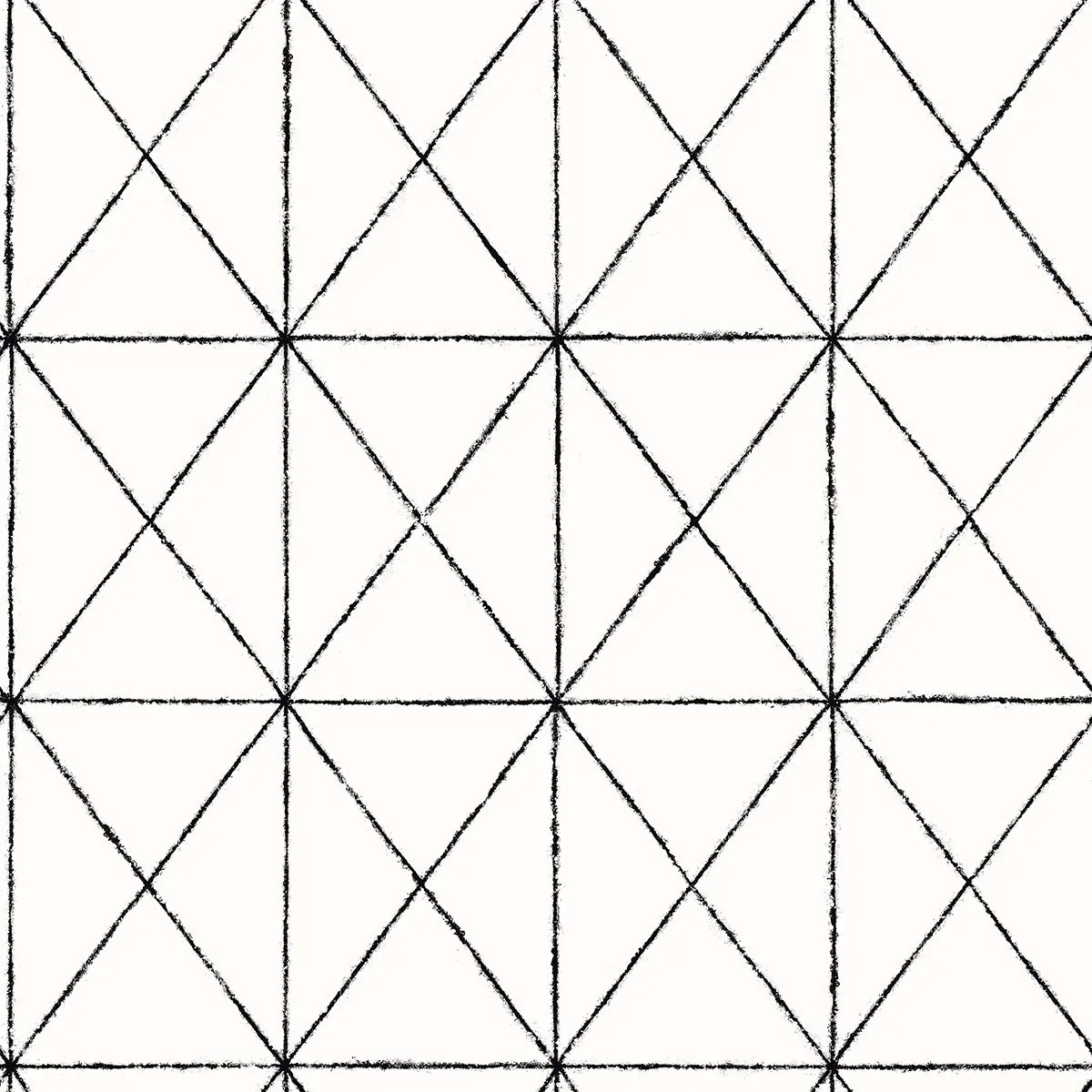 2697-78003 | Intersection Black Geometric Wallpaper