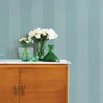 A-Street Prints Intrepid Aqua Faux Grasscloth Stripe Wallpaper - SKU 2908-25309