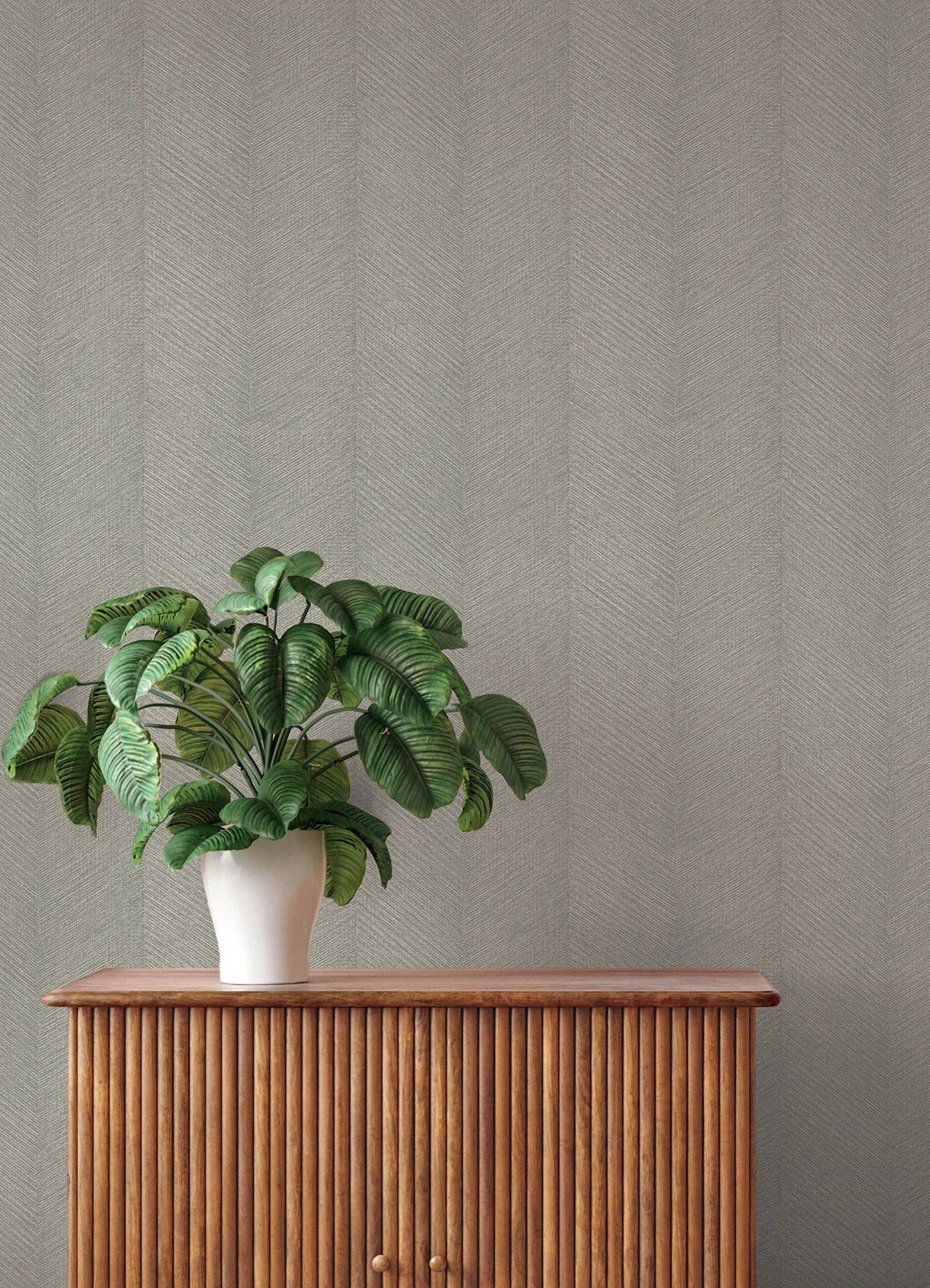 A-Street Prints Ione Grey Textured Chevron Wallpaper - SKU 4202-720358