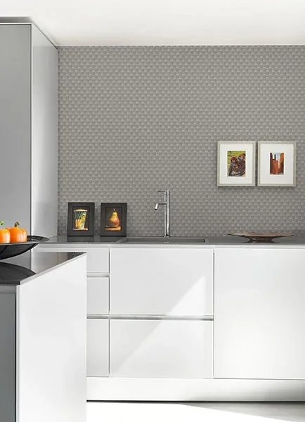 A-Street Prints Ira Taupe Checkered Wallpaper - SKU 2976-86506