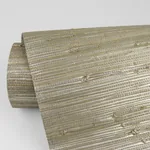 A-Street Prints Iriga Gold Grasscloth Wallpaper - SKU 2829-80002