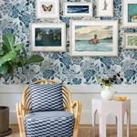A-Street Prints Irina Blue Floral Blooms Wallpaper | Wallpaper Twins A-Street Prints Irina Blue Floral Blooms Wallpaper - SKU 4081-26304
