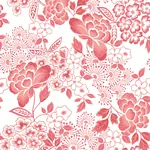 A-Street Prints Irina Coral Floral Blooms Wallpaper | Wallpaper Twins A-Street Prints Irina Coral Floral Blooms Wallpaper - SKU 4081-26301