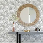 A-Street Prints Irina Grey Floral Blooms Wallpaper | Wallpaper Twins A-Street Prints Irina Grey Floral Blooms Wallpaper - SKU 4081-26303