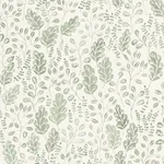 A-Street Prints Isha Green Leaf Wallpaper - SKU 2948-27014