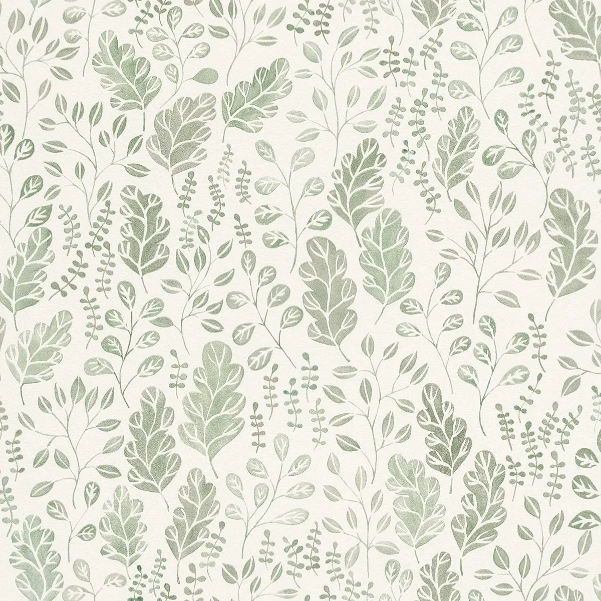2948-27014 | Isha Green Leaf Wallpaper