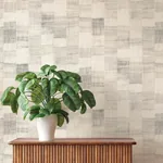 A-Street Prints Ivo Grey Block Stripe Wallpaper - SKU 4202-570946
