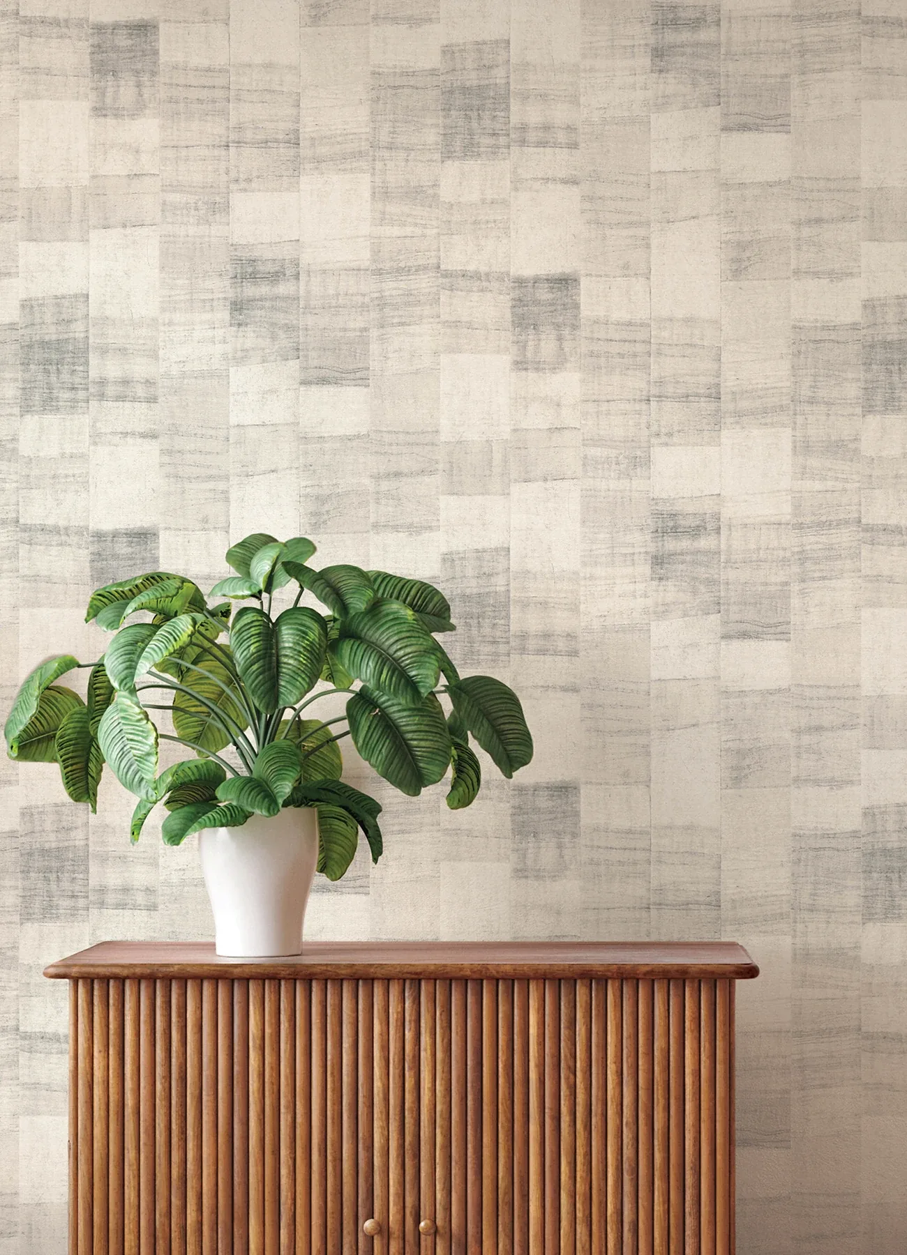 A-Street Prints Ivo Grey Block Stripe Wallpaper - SKU 4202-570946