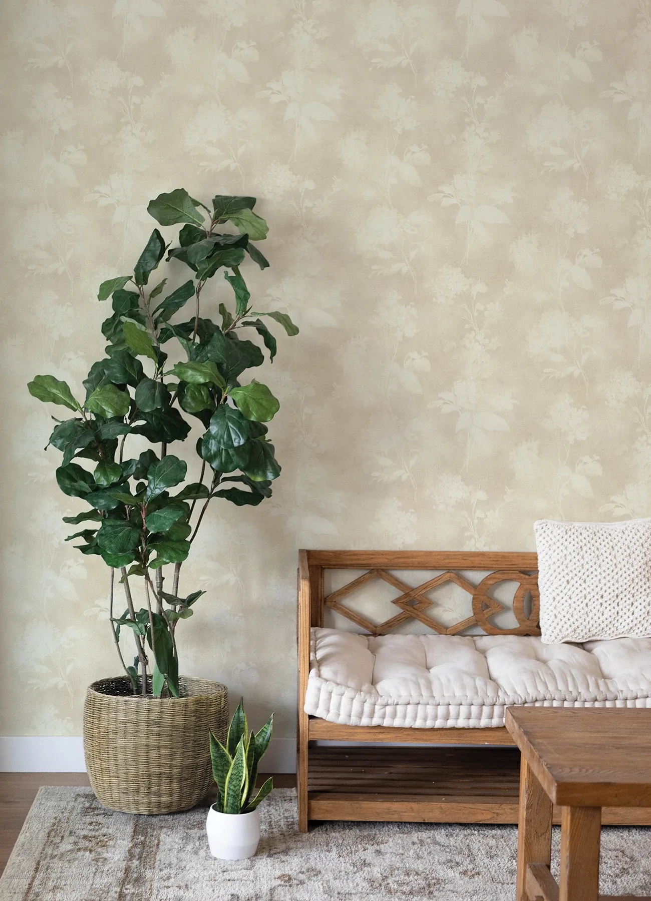 A-Street Prints Izara Beige Botanical Wallpaper - SKU 4202-481419