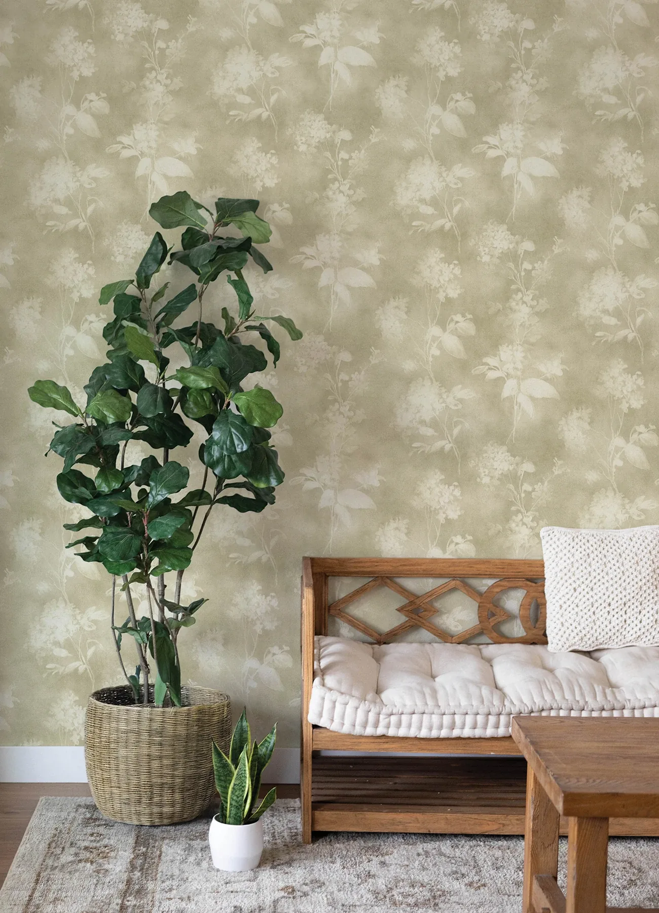 A-Street Prints Izara Light Green Botanical Wallpaper - SKU 4202-481402