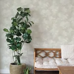 A-Street Prints Izara Light Grey Botanical Wallpaper - SKU 4202-481457