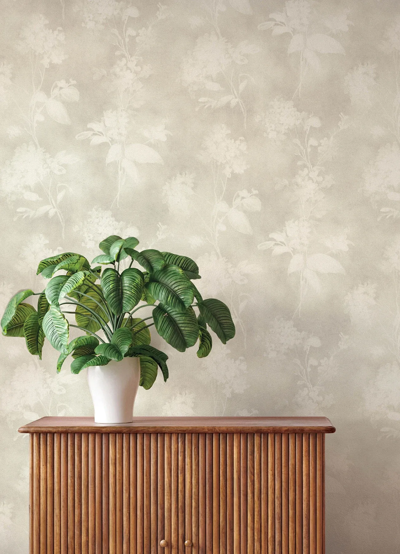 A-Street Prints Izara Light Grey Botanical Wallpaper - SKU 4202-481457
