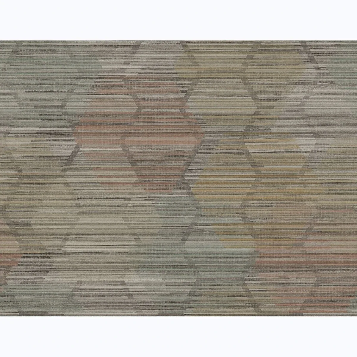 2949-60515 | Jabari Brown Geometric Faux Grasscloth Wallpaper